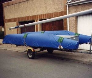 TAUD DART 18 (PAIRE DE - COQUES) ROUTE DYED POLYESTER