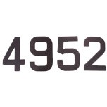 NUMERO VOILE H300 NOIR 0