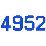 NUMERO VOILE EQUIPE H250MM - BLEU