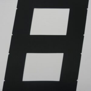 NUMERO DE VOILE 4.7 - HT - 230MM - 8 A COUPER NOIR