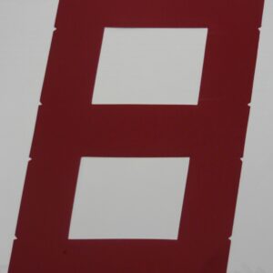 NUMERO VOILE H300  ROUGE 8 A DECOUPER