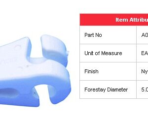 MOUSQUETON PLASTIQUE 1-4 DE TOUR POUR GUINDANT DE FOC GM