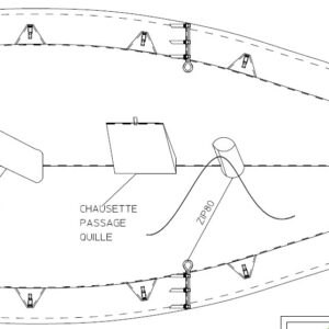 TAUD LASER STRATOS KEEL - DESSUS  DYED POLYESTER