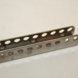 RAIL PIED DE MAT INOX EN U - 90X12MM AXE DE 6MM