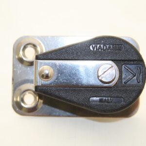 POULIE D34 A BILLES PLAT PONT - SUR PLATINE INOX