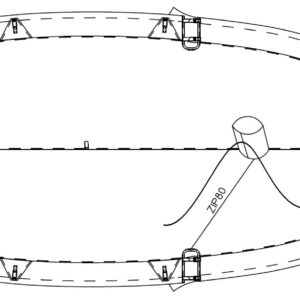 TAUD FLIBUSTIER DESSUS - DYED POLYESTER ENDUIT PU