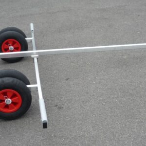 CHARIOT FIXE ALU DE MISE A L'EAU CATAMARAN 4R+TIMON MODELE 1