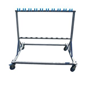 RATELIER PORTE 10 SAFRANS- - DERIVES LASER SUR ROULETTES