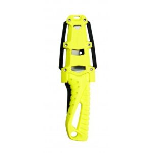 COUTEAU DE SAUVETAGE LAME FIXE - DEMANILLEUR + ETUI FLUO