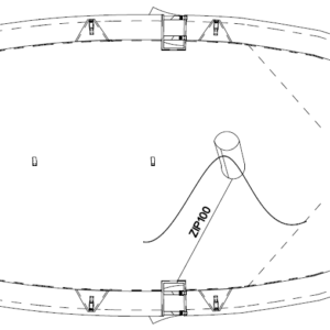 TAUD CARAVELLE CARANTEC DESSUS - DYED POLYESTER ENDUIT PU