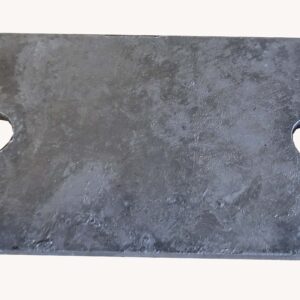 CONTRE PLAQUE ACIER GALVA POUR ETRIER ENTR'AXES 70MM- 90X50MM