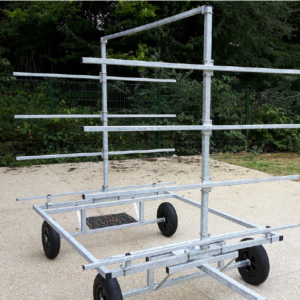 CHARIOT PORTE 8 - CANOES/KAYACKS/PAV/SUP GALVA