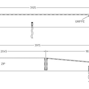 HOUSSE MAT LASER 4000 AVEC - BARRES DE FLECHE