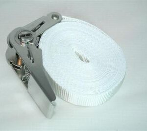 SANGLE POLYESTER 25 AVEC - BOUCLE CLIQUET INOX LG 7ML