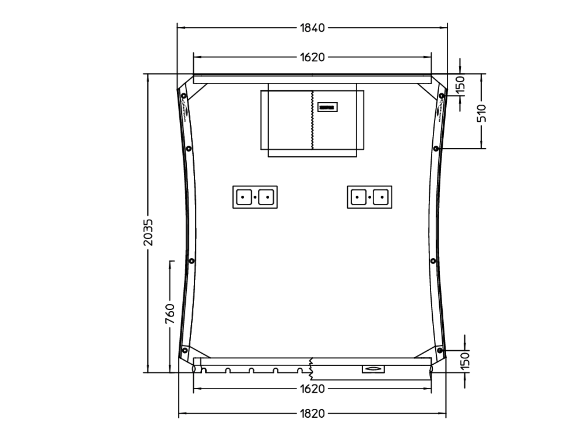 Plan trampoline DART 16