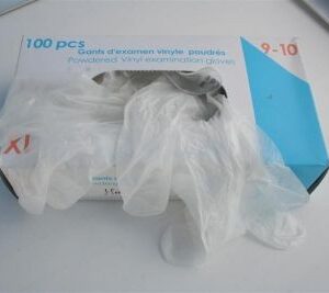 GANTS VINYLE TALQUE TAILLE - 9/10 BOITE DE 100