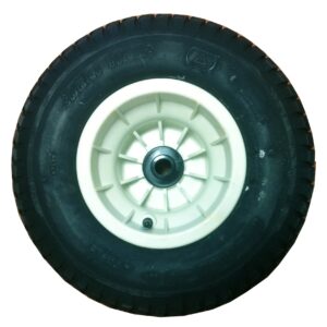 ROUE BALLON 18X8.5-8 JANTE - PLASTIQUE AXE 20MM BAGUE NYLON