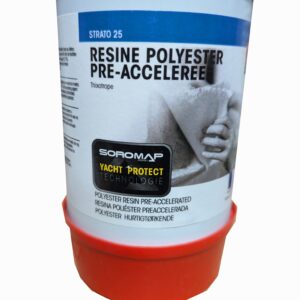 RESINE POLYESTER + CATAL. 750G - PREACCELEREE